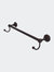 Waverly Place Collection 18" Towel Bar With Integrated Hooks - Venetian Bronze