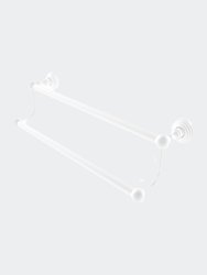 Waverly Place Collection 30" Double Towel Bar - Matte White