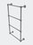 Waverly Place Collection 4 Tier 24" Ladder Towel Bar With Dotted Detail - Matte Gray