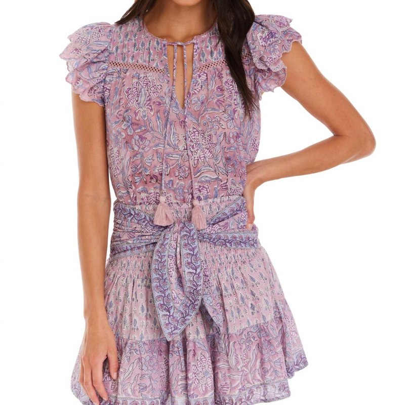 Shop Allison New York Alicia Top In Mixed Lilac Floral In Purple