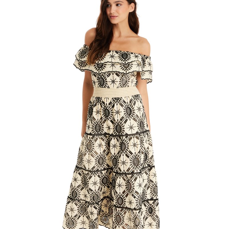 Allison Ny Annabelle Maxi Dress In Brown