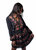 Floral Embroidered Mini Skirt - Black - Black
