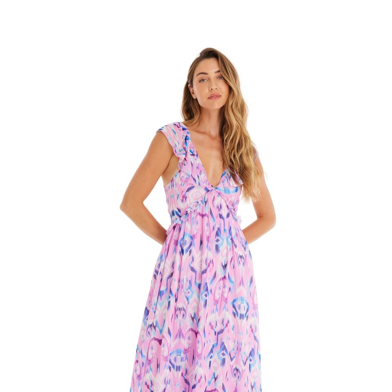 Shop Allison Ny Margo Maxi Dress In Pink