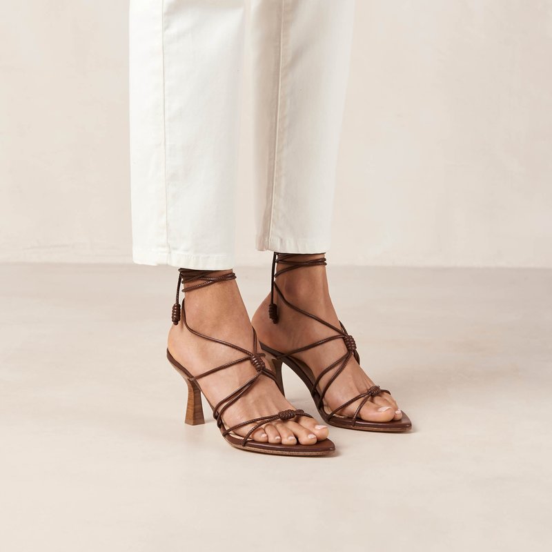 Alohas Belinda Brown Leather Sandals