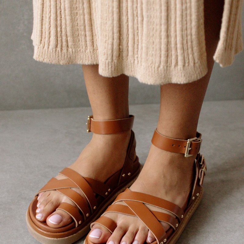 Alohas Buckle Up Sandal In Brown