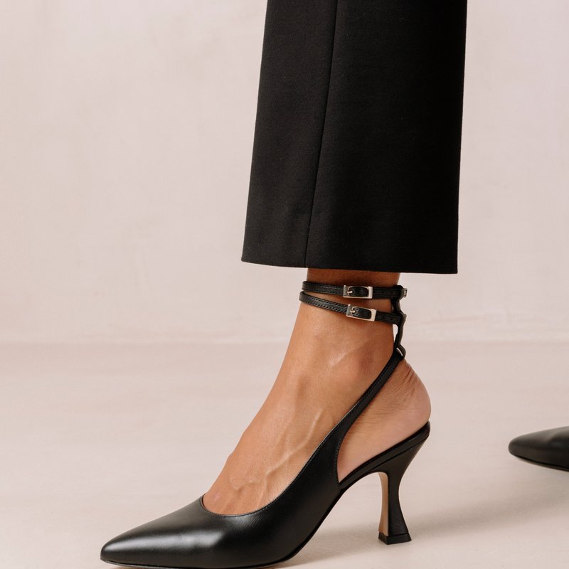 Shop Alohas Louise Leather Pumps In Black