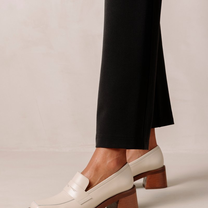 Alohas Roxanne Leather Loafers In White
