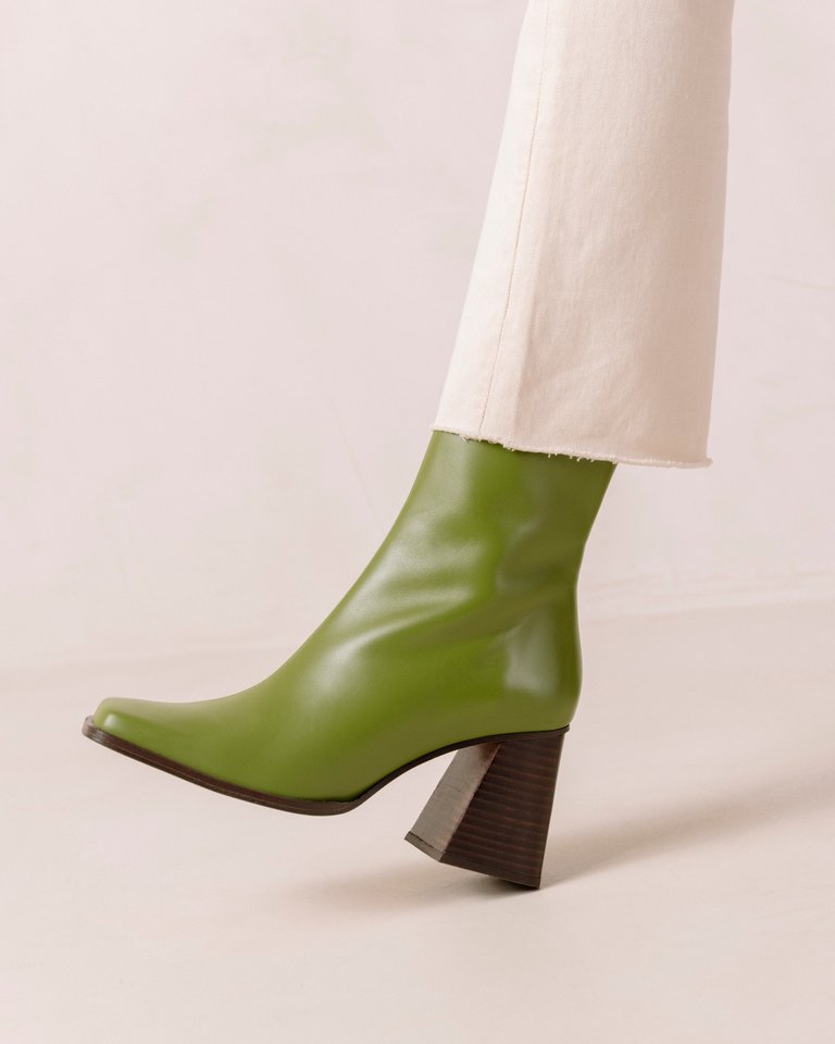 South Leather Boots - Evergreen
