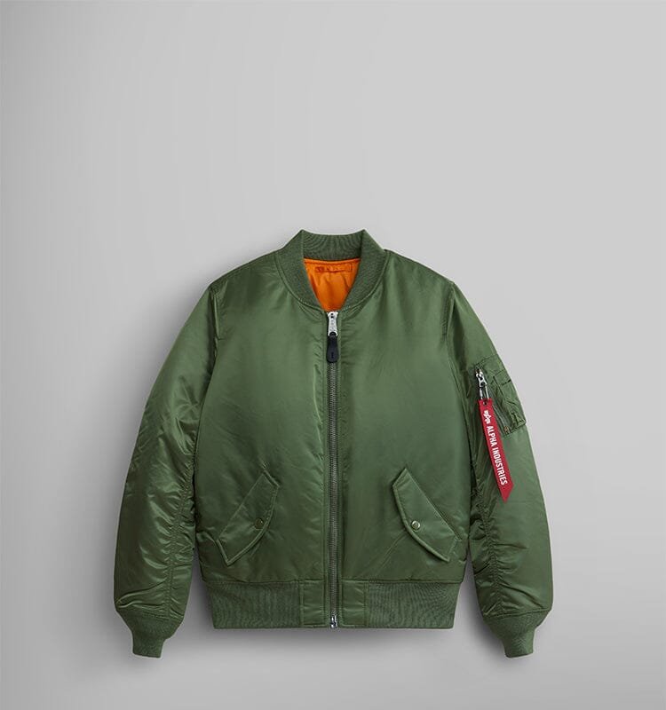 Alpha Industries Ma-1 Bomber Jacket W In Green