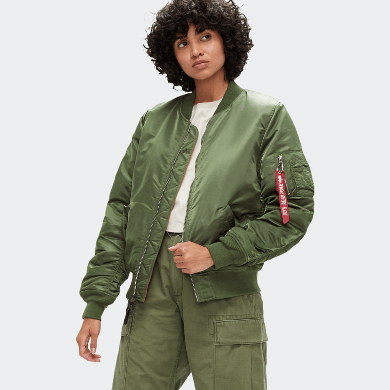Alpha Industries Ma-1 Bomber Jacket W In Sage