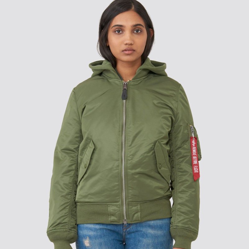 Alpha Industries Ma-1 Natus Bomber Jacket W In Green