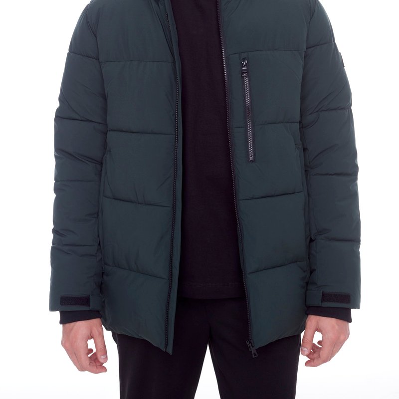 Alpine North Banff | Men's Vegan Down (recycled) Mid-weight Quilted Puffer Jacket, Deep Green