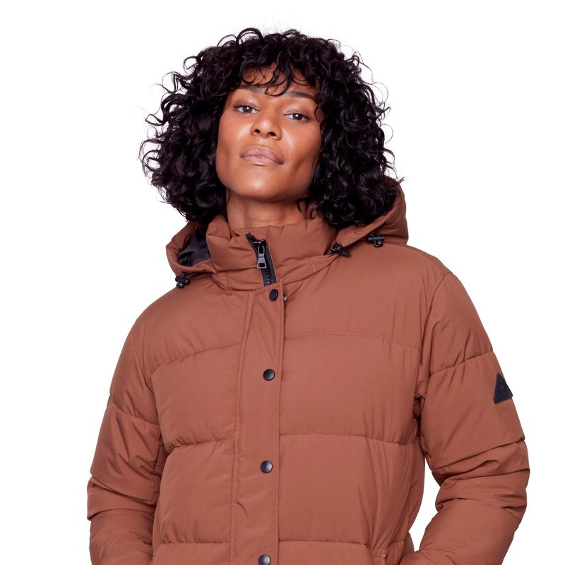 Shop Alpine North Forillon | Women's Vegan Down (recycled) Short Quilted Puffer Jacket, Maple In Orange