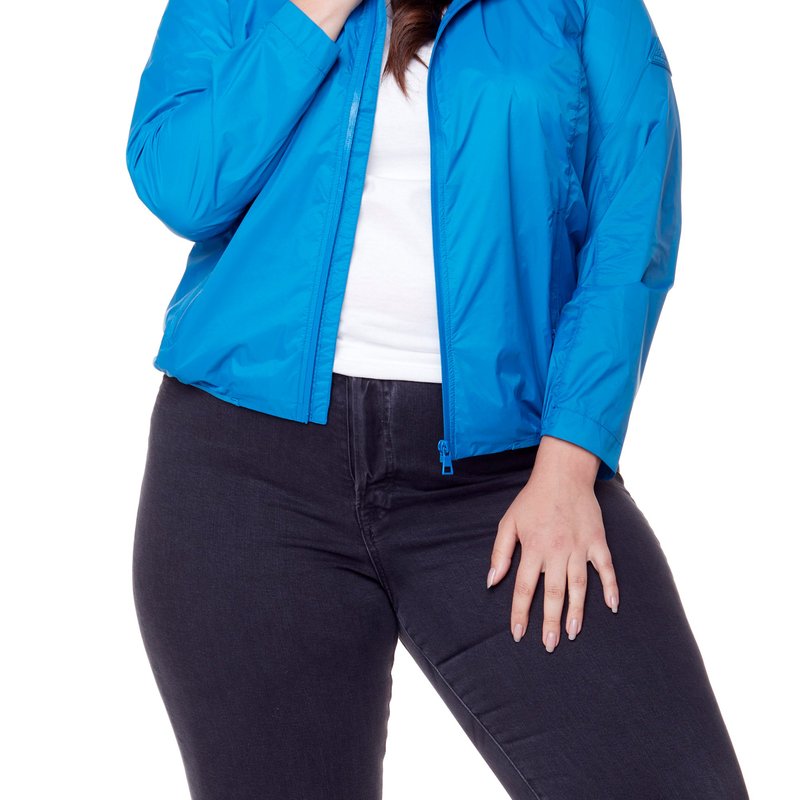 Shop Alpine North Women's Recycled Ultralight Windshell Jacket, Blue/plus Size