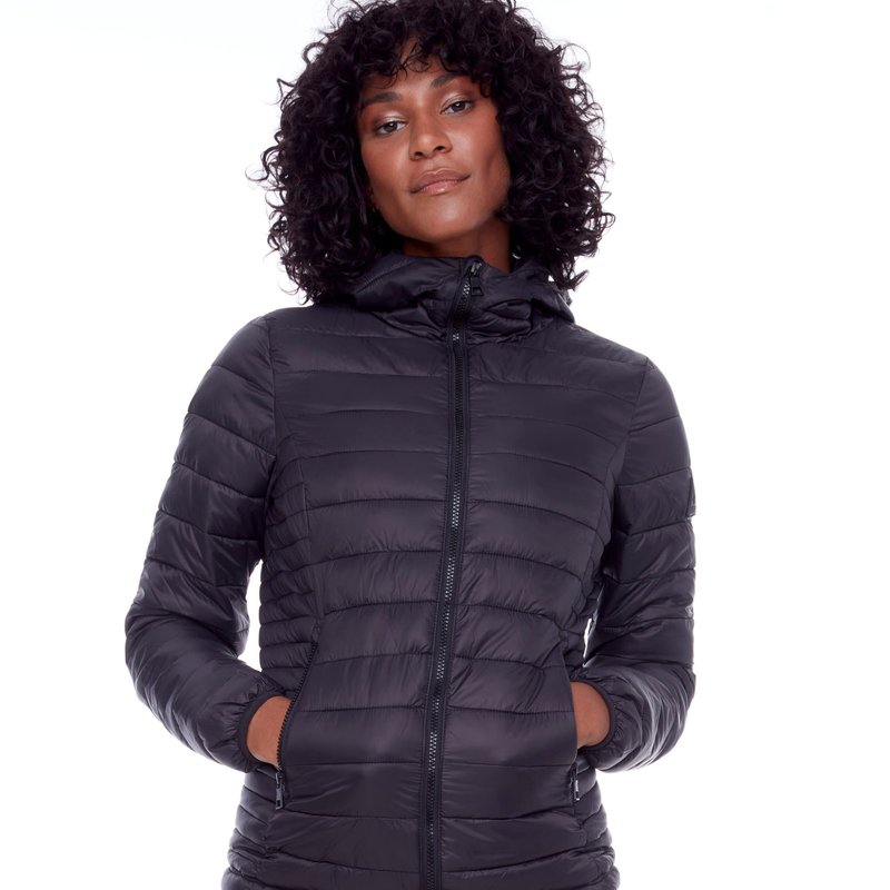 Shop Alpine North Yoho Ladies' | Women's Vegan Down (recycled) Lightweight Packable Puffer, Black