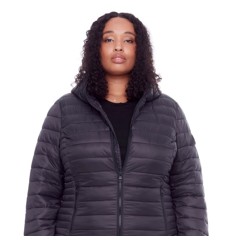 Shop Alpine North Yoho Plus | Women's Vegan Down (recycled) Lightweight Packable Puffer, Black (plus Size)