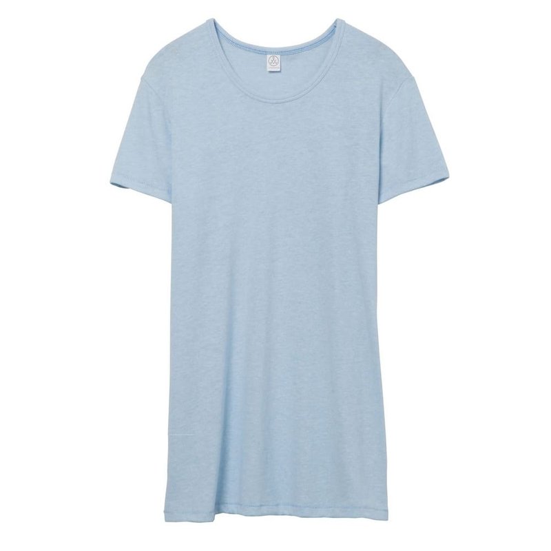 Alternative Apparel Womens/ladies Vintage 50/50 T-shirt (blue Sky)