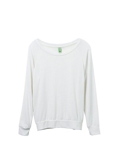 Alternative Apparel Womens/Ladies Eco-Jersey Slouchy Pullover - Eco Ivory product