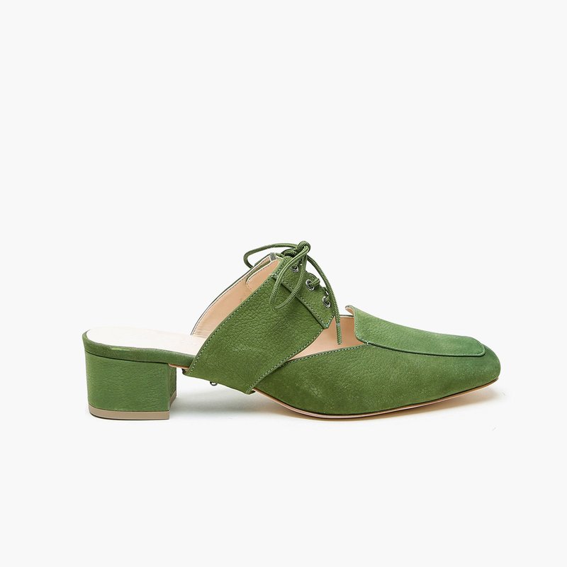 Alterre Customizable Moss Loafer Slides In Green