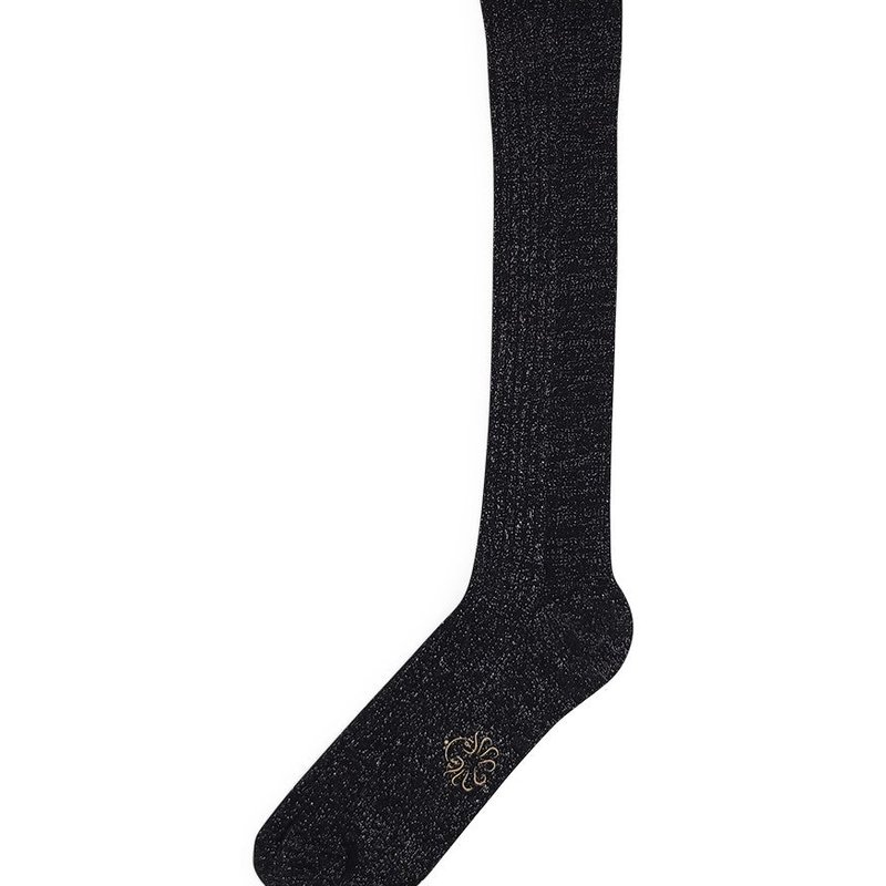 Alto Milano Black Donna Long Socks