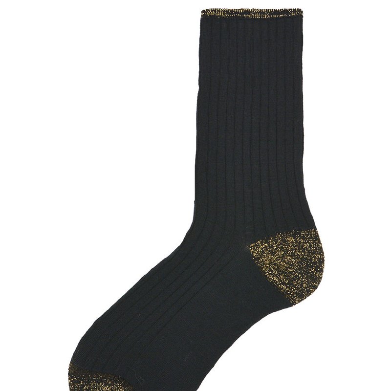 Shop Alto Milano Black Gold Donna Short Socks