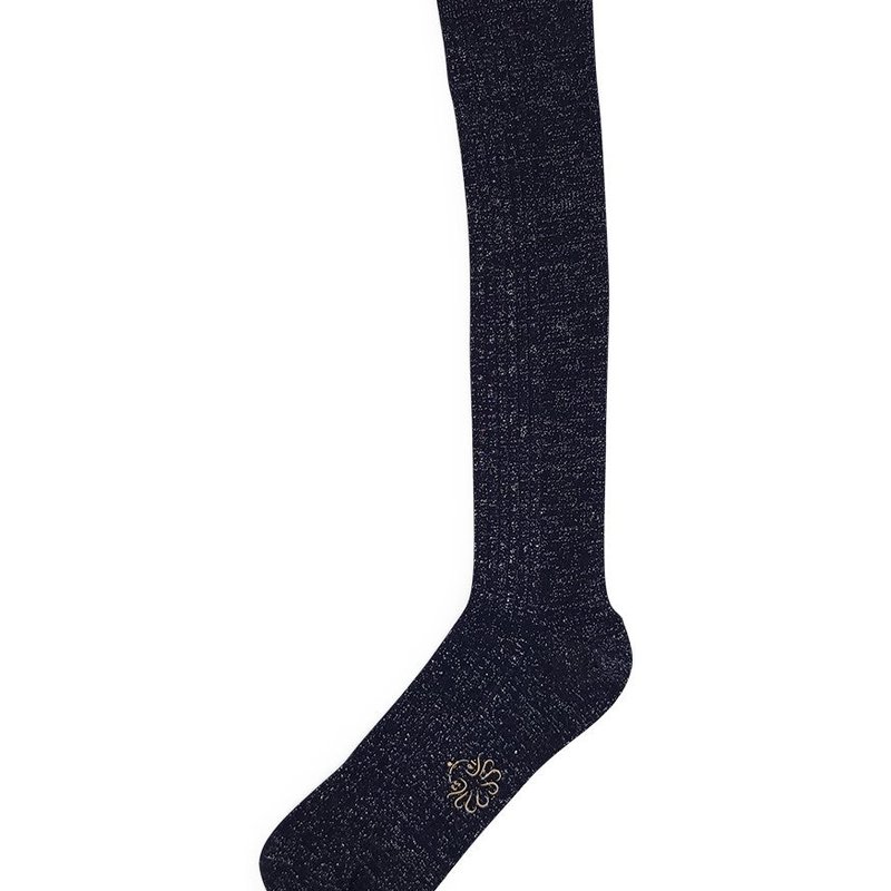 Alto Milano Blue Donna Long Socks