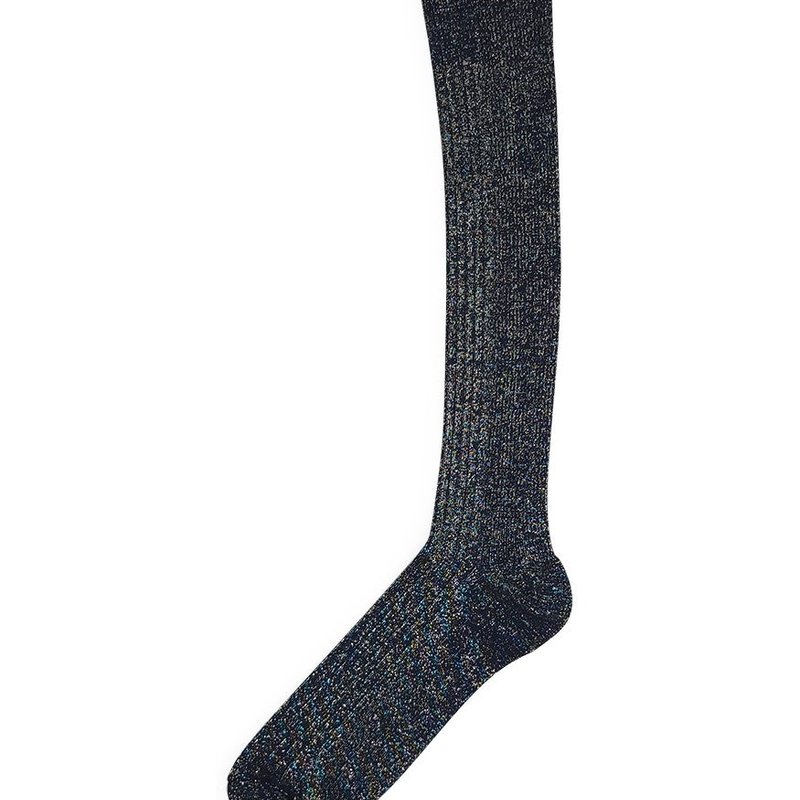 Alto Milano Blue Zoe Long Socks