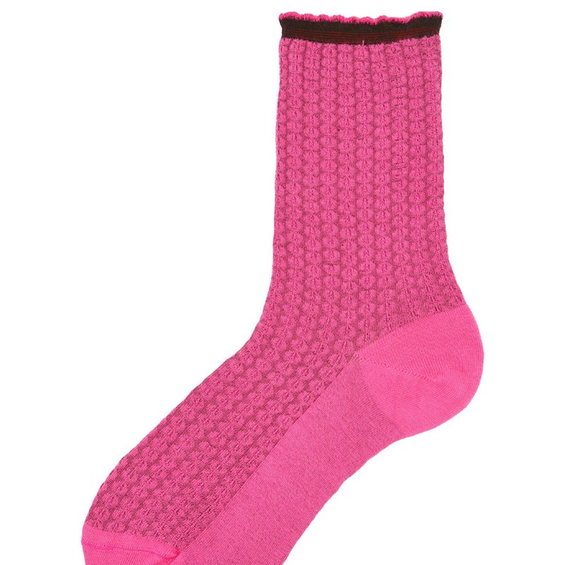 Shop Alto Milano Pink Gilma Short Socks
