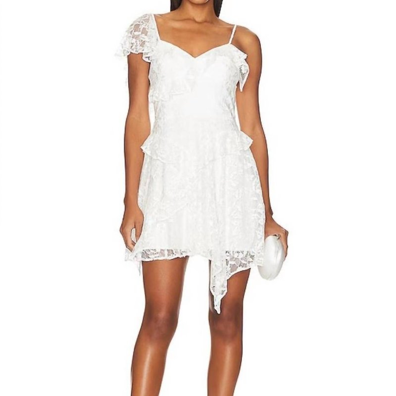 Shop Amanda Uprichard Bailee Mini Dress In White