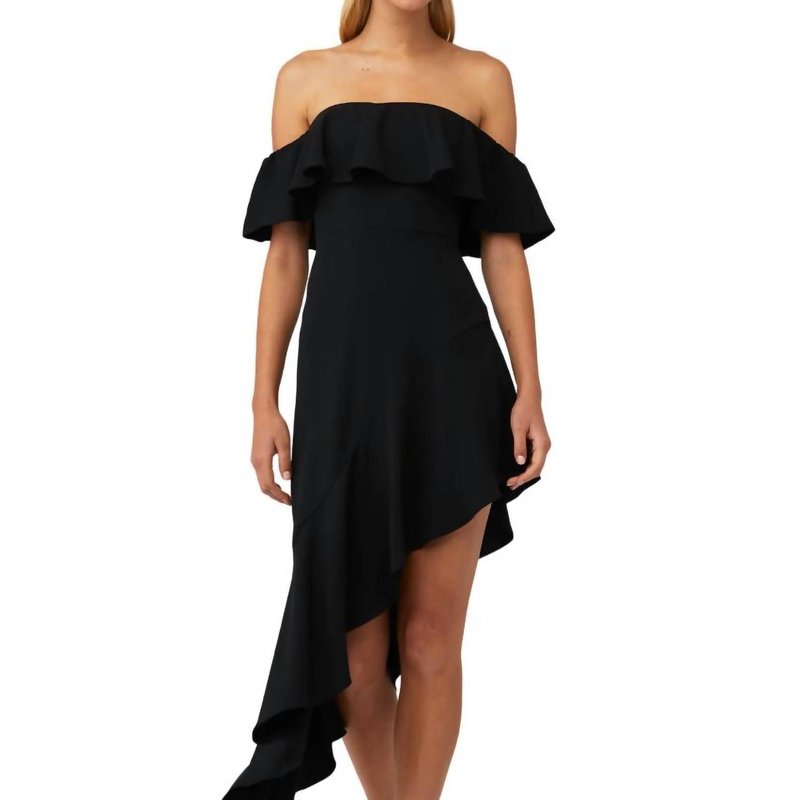 Shop Amanda Uprichard Camellia Dress In Black