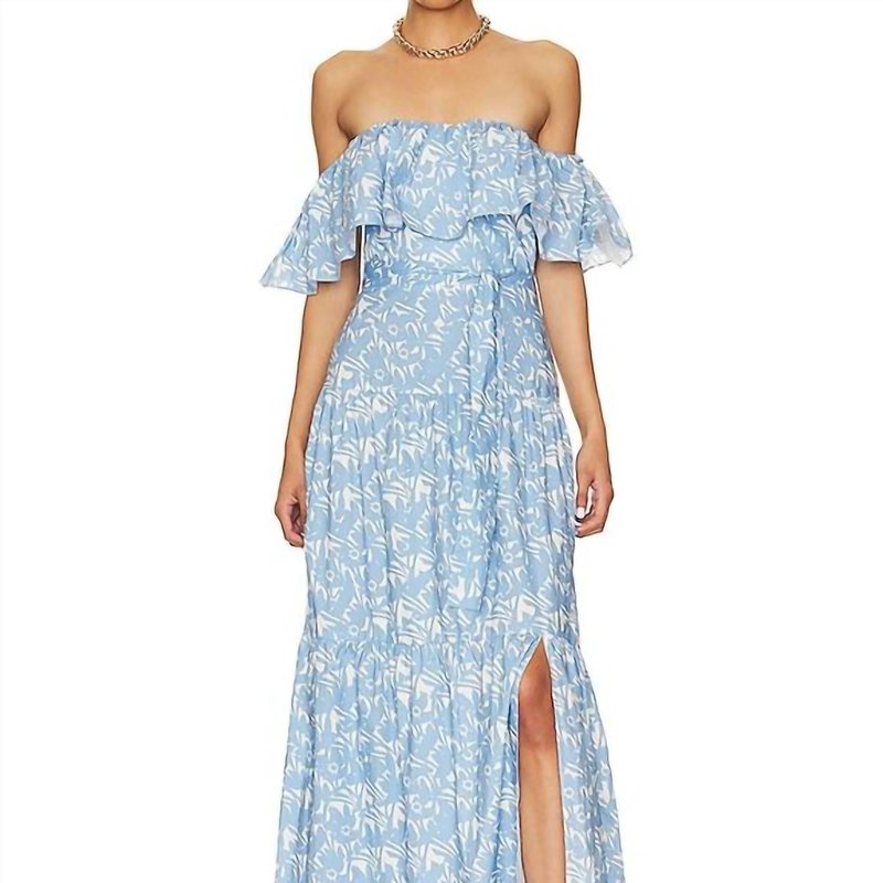 Shop Amanda Uprichard Karalyn Maxi Dress In Blue