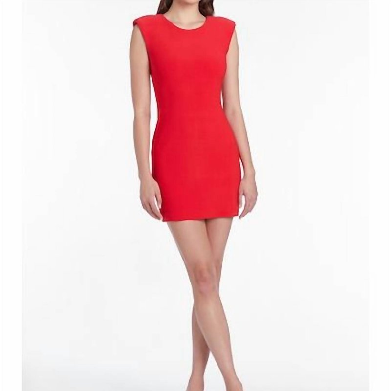 Shop Amanda Uprichard Massima Dress In Red
