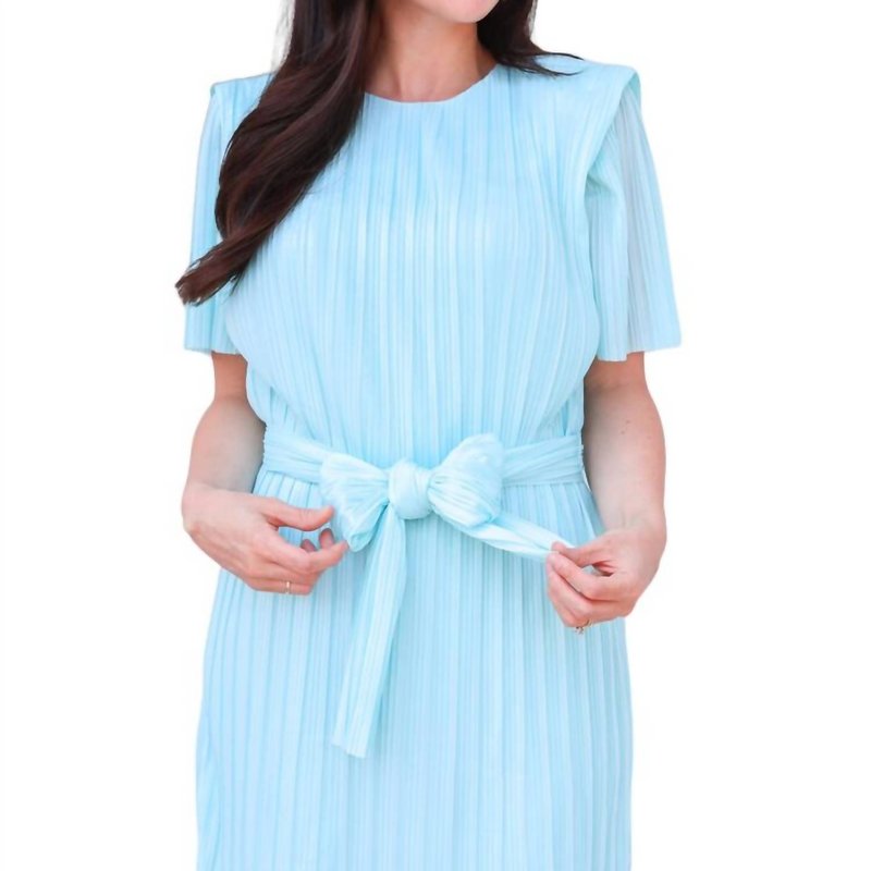 Shop Amanda Uprichard Roxbury Dress In Wave In Blue