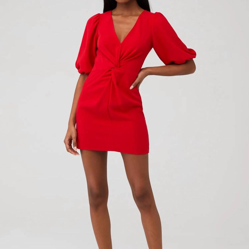 Shop Amanda Uprichard Susannah Dress In Mcintosh In Red
