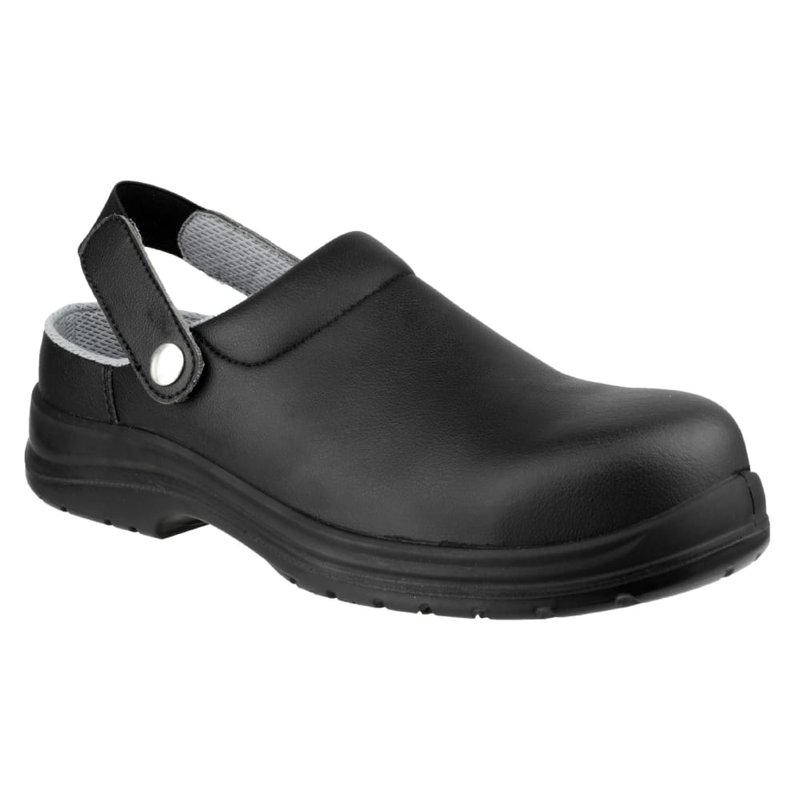 Amblers Fs514 Unisex Clog Style Safety Shoes In Black