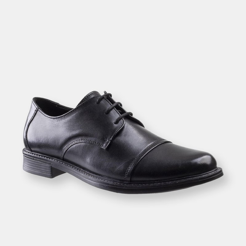 Amblers Mens Bristol Safety Lace Up Leather Shoes In Black