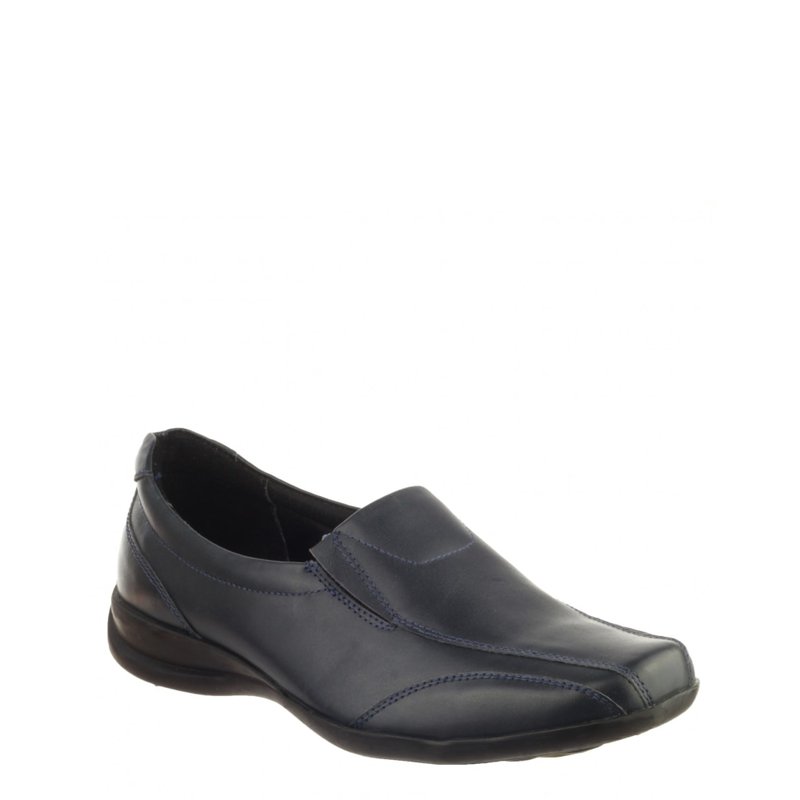 Amblers Merton Ladies Slip-on Shoe/womens Shoes In Blue