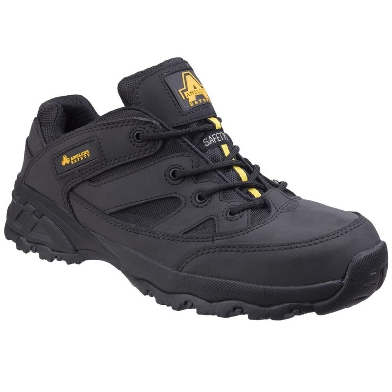 Amblers Unisex Fs68c Fully Composite Metal Free Safety Trainers Shoes In Black