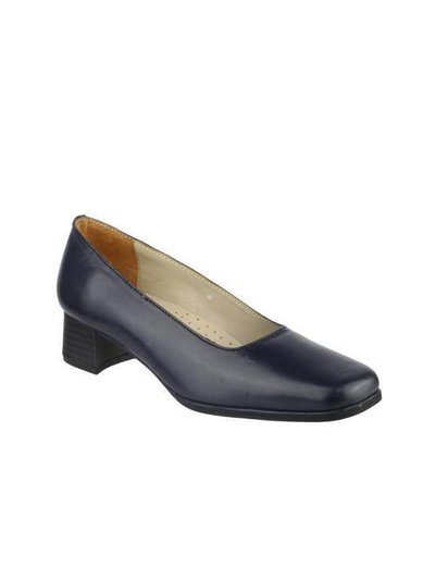 Amblers Walford Ladies Leather Court/Womens Shoes - Navy product