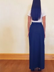 Jaser Denim Maxi Skirt - Midnight Blue