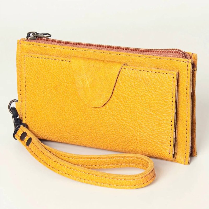 American Darling Wristlet/wallet In Yellow