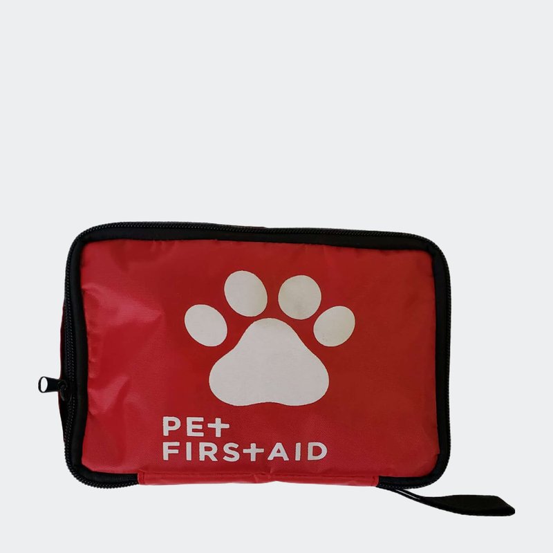 American Pet Supplies 40-piece Pet Travel First Aid Kit In Red