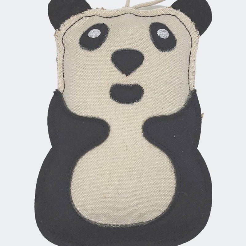 American Pet Supplies Eco-friendly Canvas And Jute Panda Dog Toy