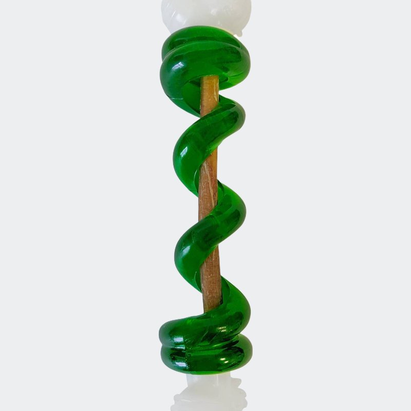 American Pet Supplies Nylon Tpr Bone With Room For Treat In Green