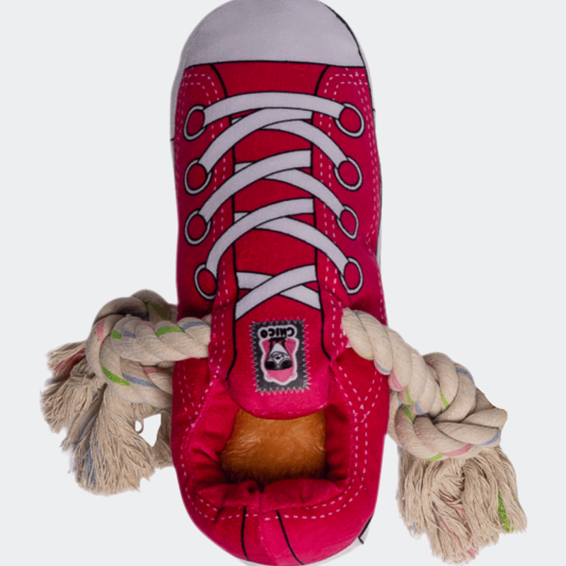 American Pet Supplies Squeaking Comfort Plush Sneaker Dog Toy In Pink