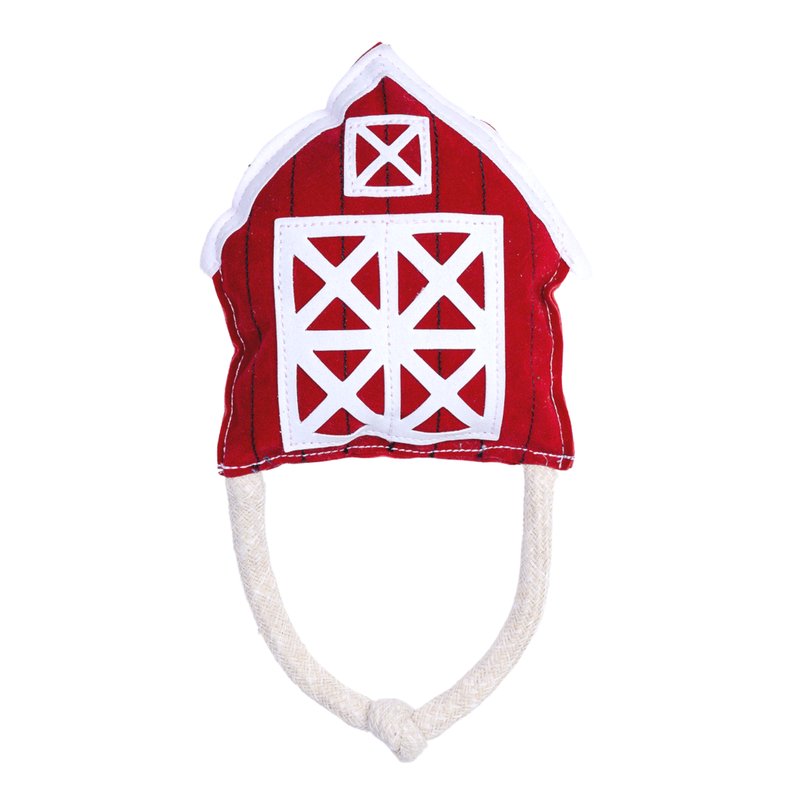 American Pet Supplies Vegan Leather Red Barn Eco Friendly Dog Chew Toy