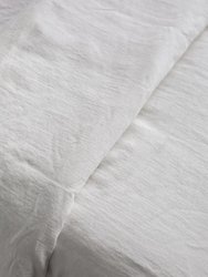 Linen duvet cover in White