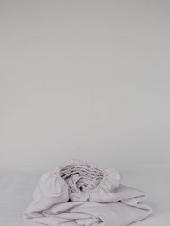 Linen fitted sheet in Cream - Cream