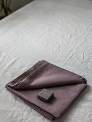 Linen flat sheet in Dusty Lavender
