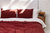 Linen sheets set in Terracotta